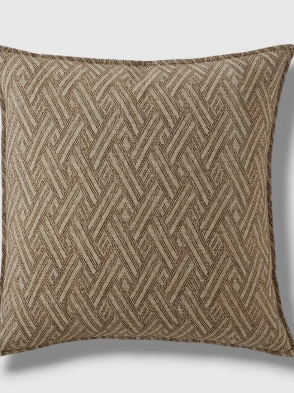 Ralph Lauren Home Beige Damien Maren Euro Pillow Sham, 26 x 26 New $215
